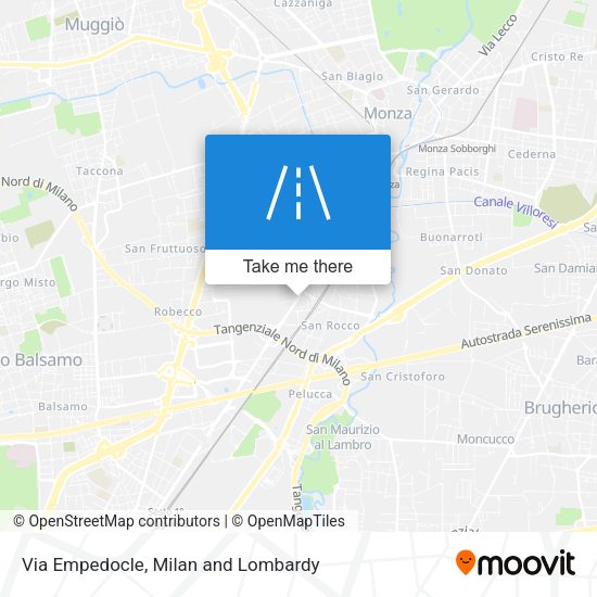 Via Empedocle map