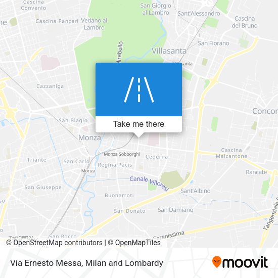 Via Ernesto Messa map