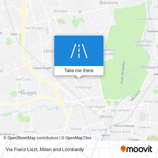 Via Franz Liszt map
