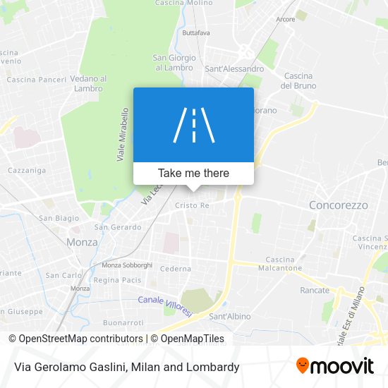 Via Gerolamo Gaslini map
