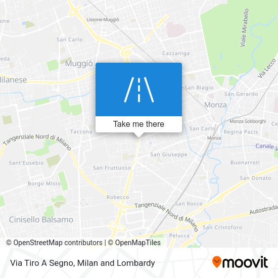 Via Tiro A Segno map