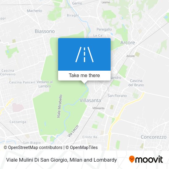 Viale Mulini Di San Giorgio map