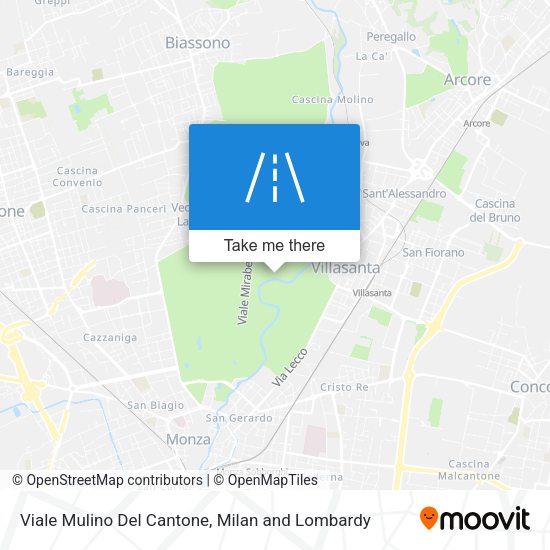 Viale Mulino Del Cantone map