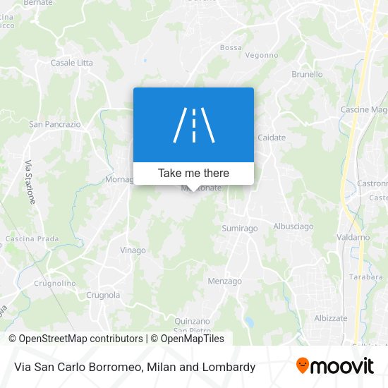 Via San Carlo Borromeo map