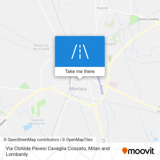 Via Clotilde Pavesi Cavaglia Cossato map