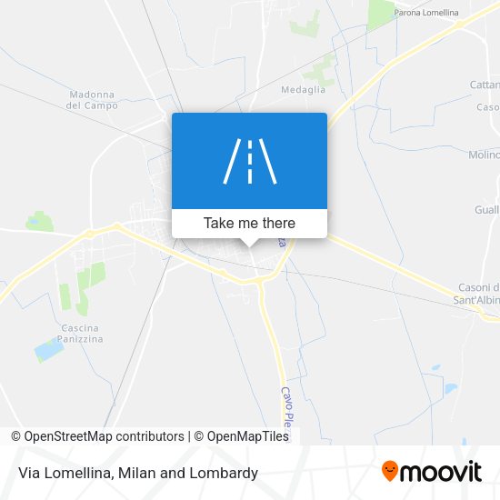 Via Lomellina map