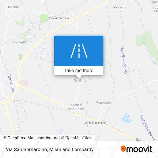 Via San Bernardino map