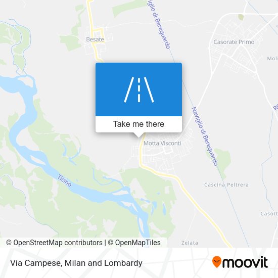 Via Campese map