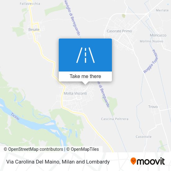 Via Carolina Del Maino map