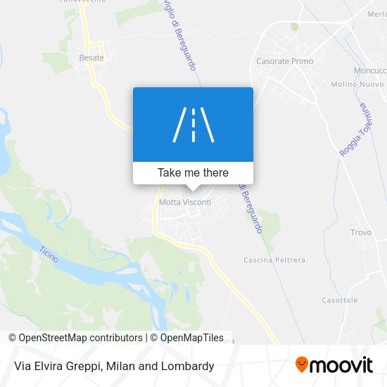Via Elvira Greppi map