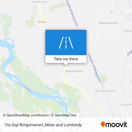 Via Gigi Borgomaneri map