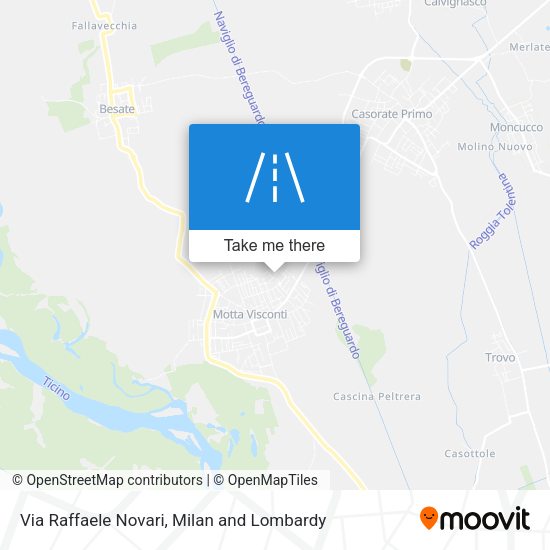 Via Raffaele Novari map