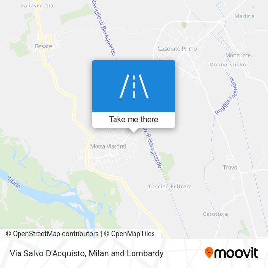 Via Salvo D'Acquisto map