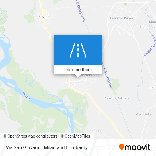 Via San Giovanni map