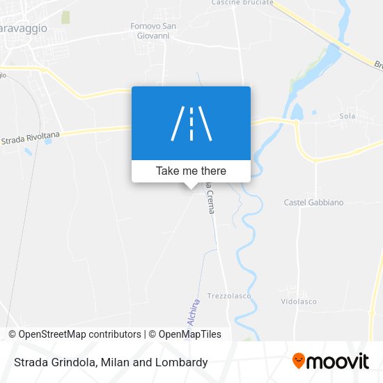 Strada Grindola map