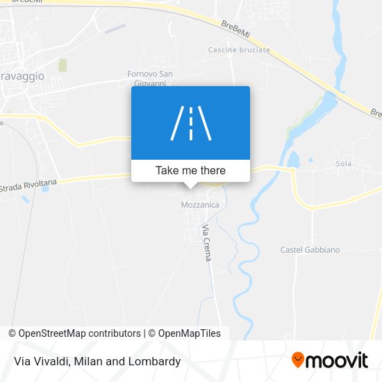 Via Vivaldi map
