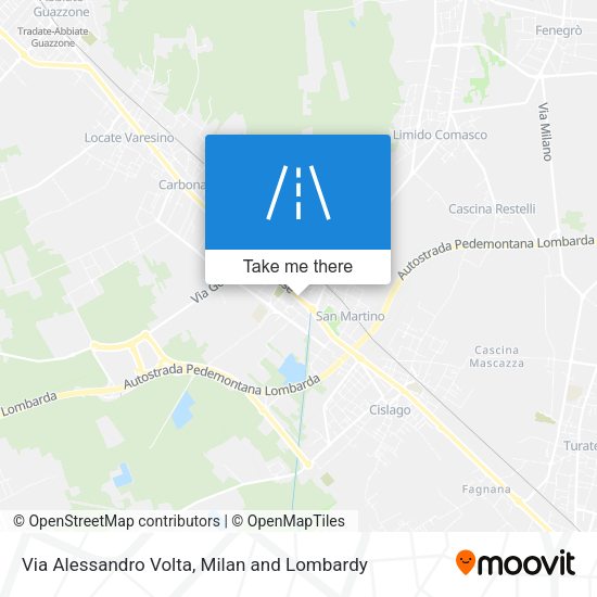 Via Alessandro Volta map