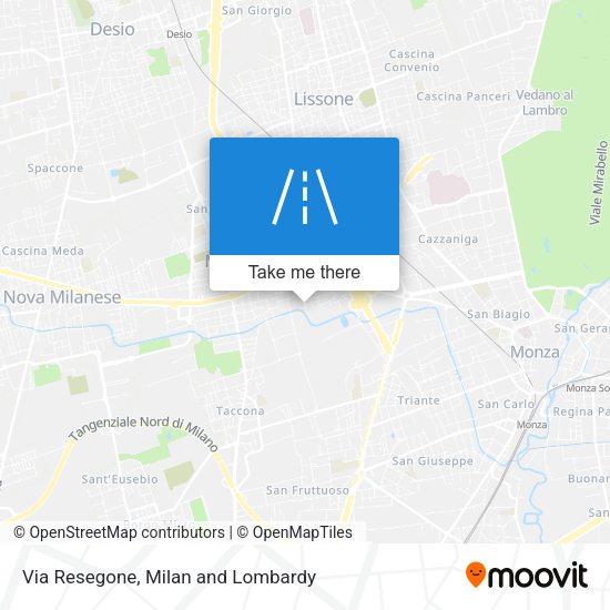 Via Resegone map