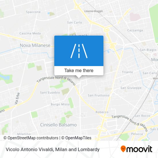 Vicolo Antonio Vivaldi map