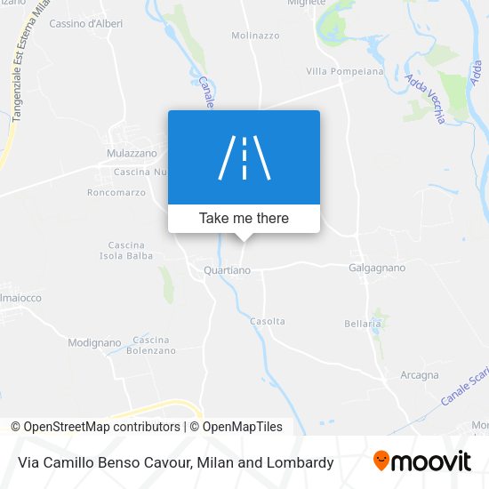 Via Camillo Benso Cavour map