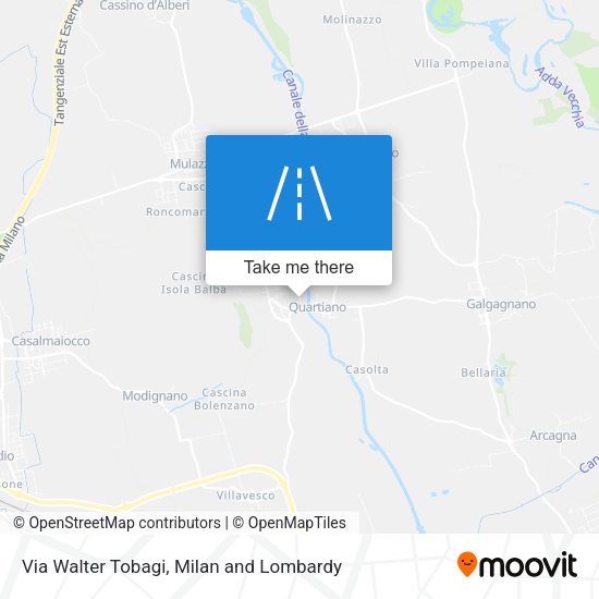 Via Walter Tobagi map