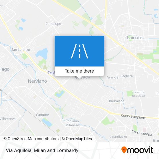Via Aquileia map
