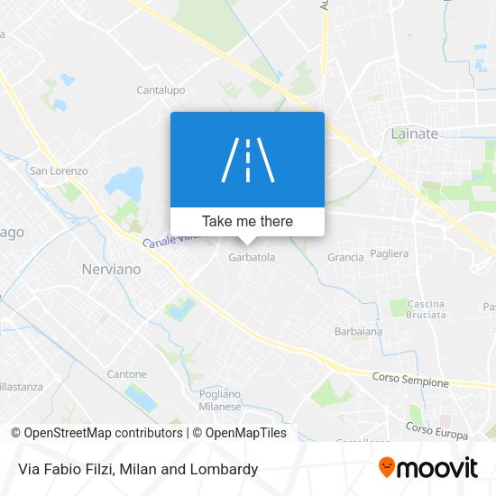 Via Fabio Filzi map