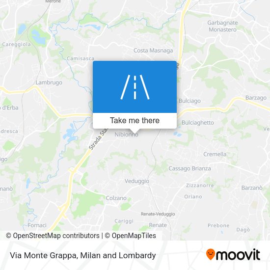Via Monte Grappa map