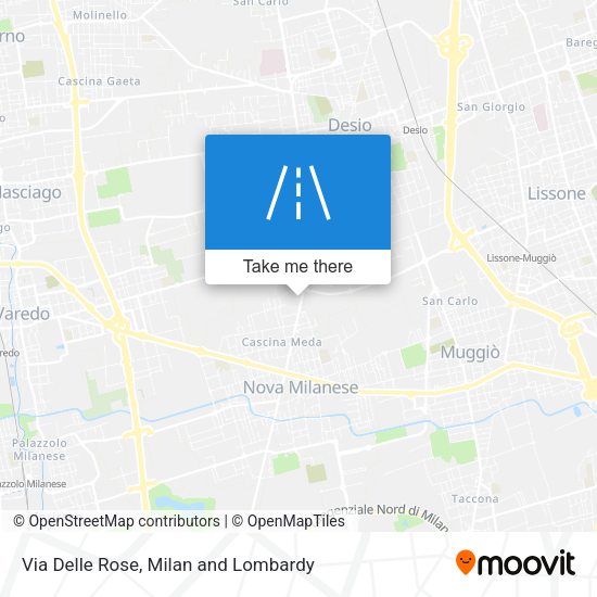 Via Delle Rose map