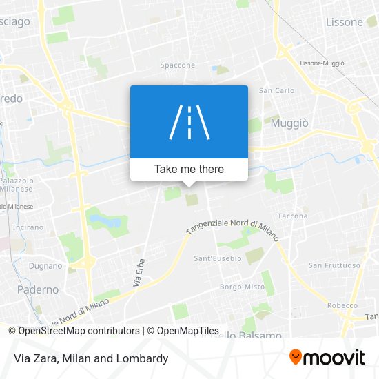 Via Zara map