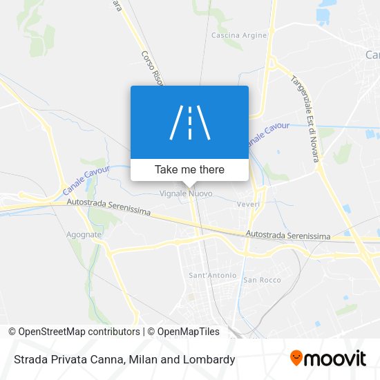 Strada Privata Canna map