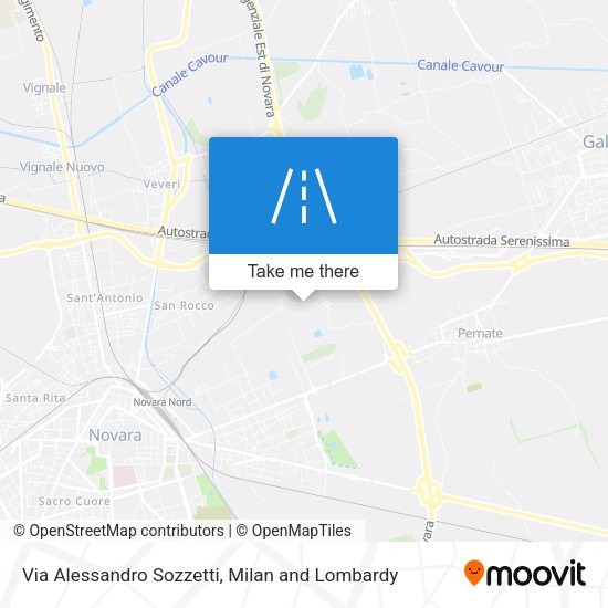 Via Alessandro Sozzetti map