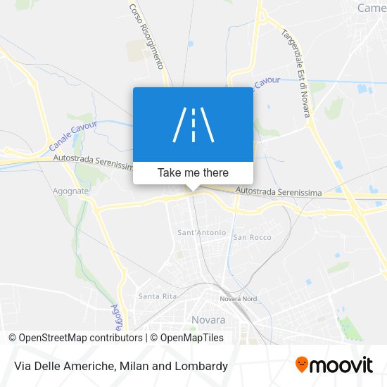 Via Delle Americhe map