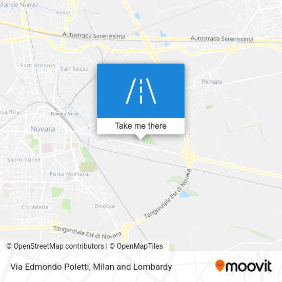 Via Edmondo Poletti map