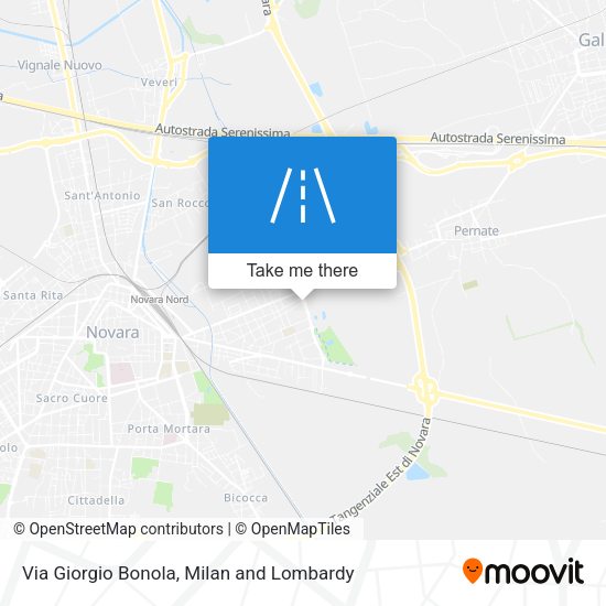 Via Giorgio Bonola map