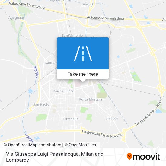 Via Giuseppe Luigi Passalacqua map