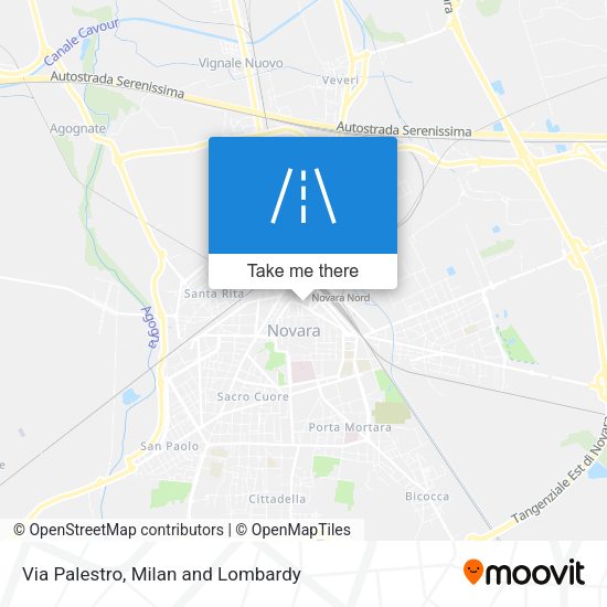 Via Palestro map