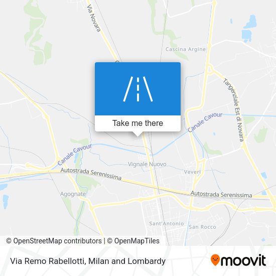 Via Remo Rabellotti map
