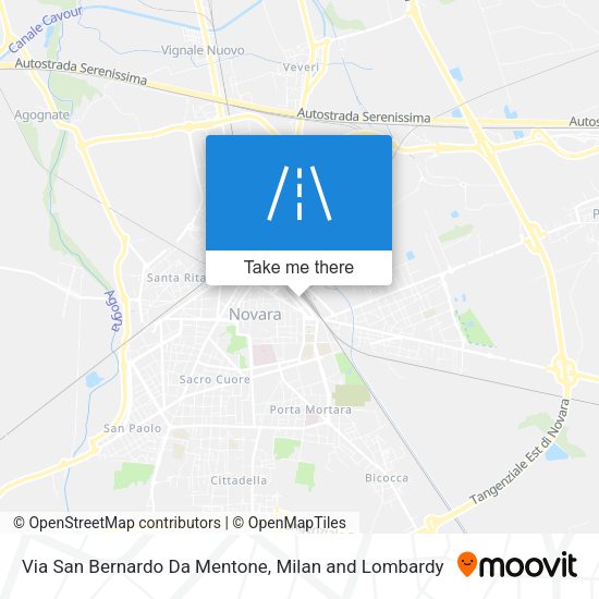 Via San Bernardo Da Mentone map