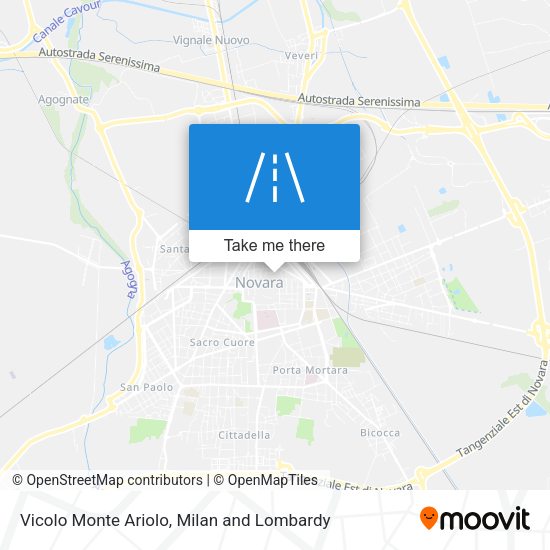 Vicolo Monte Ariolo map
