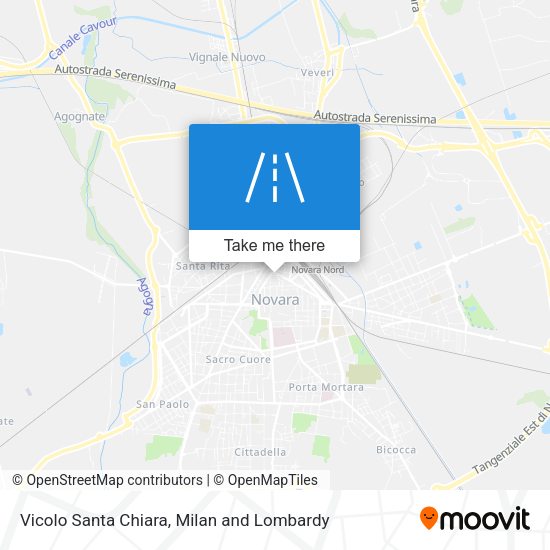 Vicolo Santa Chiara map