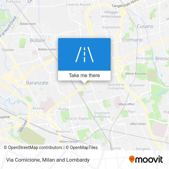Via Cornicione map