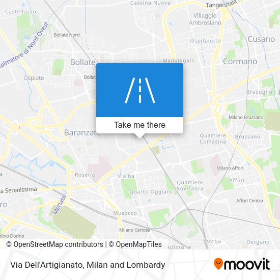 Via Dell'Artigianato map