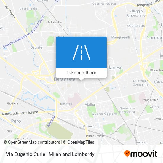 Via Eugenio Curiel map