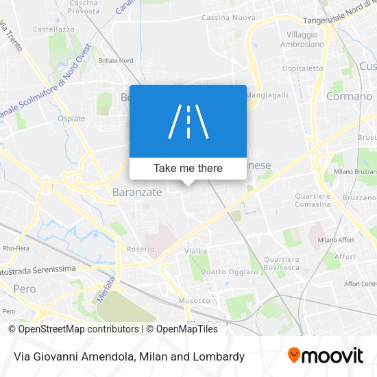 Via Giovanni Amendola map