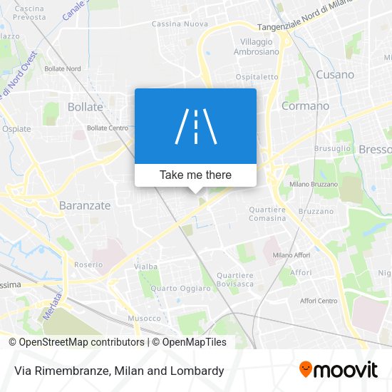 Via Rimembranze map