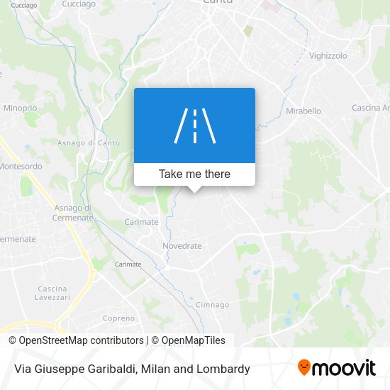 Via Giuseppe Garibaldi map