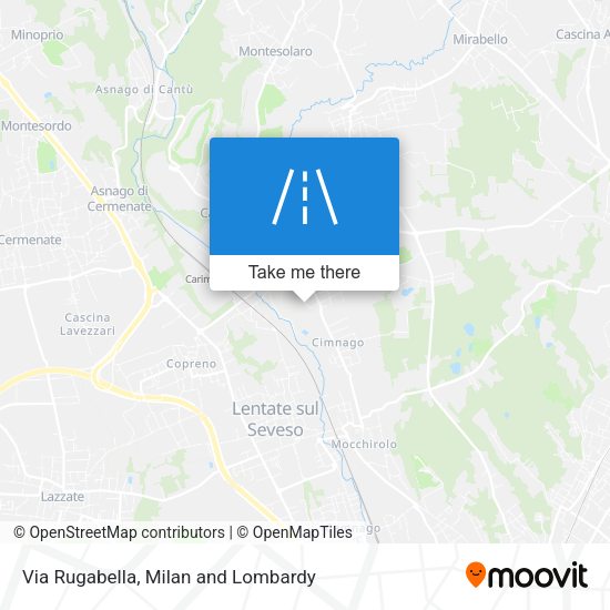Via Rugabella map