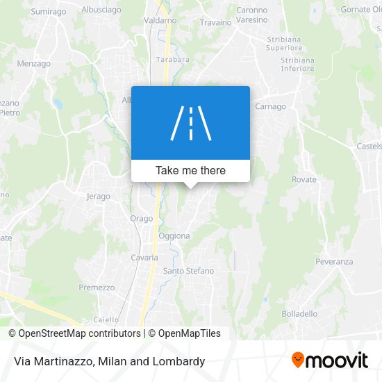 Via Martinazzo map
