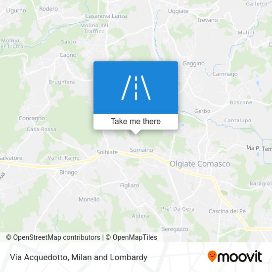 Via Acquedotto map